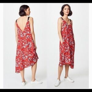 Rag & Bone 100% Silk Zoe V-Neck Sleeveless Floral-Print Dress SZ XS